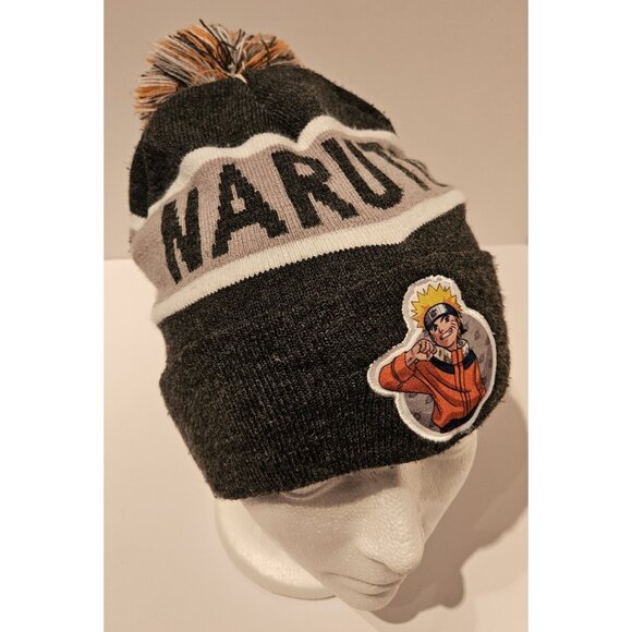 Young Naruto Uzumaki Shippuden Pom Beanie Hat One size Stretch Anime - Picture 1 of 11